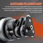 4500Lb Electric Winch Steel Cable & 5.5Mx13M Synthetic Rope