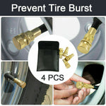 Tyre Deflators Tire Automatic 4Wd Pressure Gauge 4 Brass Deflator