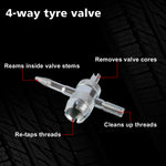 Tyre Deflators Tire Automatic 4Wd Pressure Gauge 4 Brass Deflator