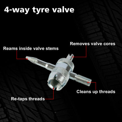 Tyre Deflator Tire Air Deflators Rapid With Pressure Gauge Valve Tool 4Wd