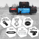 4x4 Electric Winch 12V 12000LBS synthetic rope 4WD Car with winch mounting plate