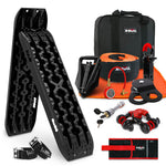 4Wd Recovery Kit With Winch, Snatch Strap, And Tracks Gen3.0 - Black
