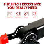 5T Hitch Receiver Recovery Kit With Bow Shackle For Off-Road 4Wd