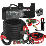 Recovery Rope Kit With Snatch Strap, Soft Shackles, Hitch Receiver