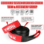 4X4 Recovery Kit With Kinetic Rope, Snatch Strap, And Tracks Gen3.0 - Red