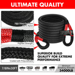 4Wd Recovery Kit With Winch, Kinetic Rope, And Snatch Strap