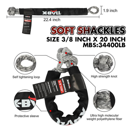 4Wd Recovery Kit With Winch, Kinetic Rope, And Snatch Strap