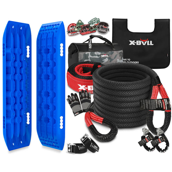  4X4 Recovery Kit With Kinetic Rope, Snatch Strap, And Tracks Gen2.0