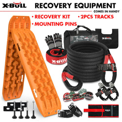 4X4 Recovery Kit With Kinetic Rope, Snatch Strap, Tracks, And Mounting Pins Gen3.0