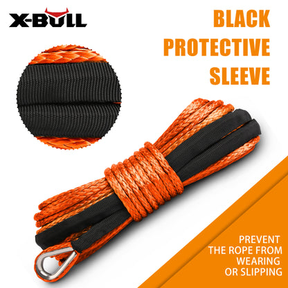 Dyneema Synthetic Winch Rope 5.5Mm X 13M For Offroad Recovery