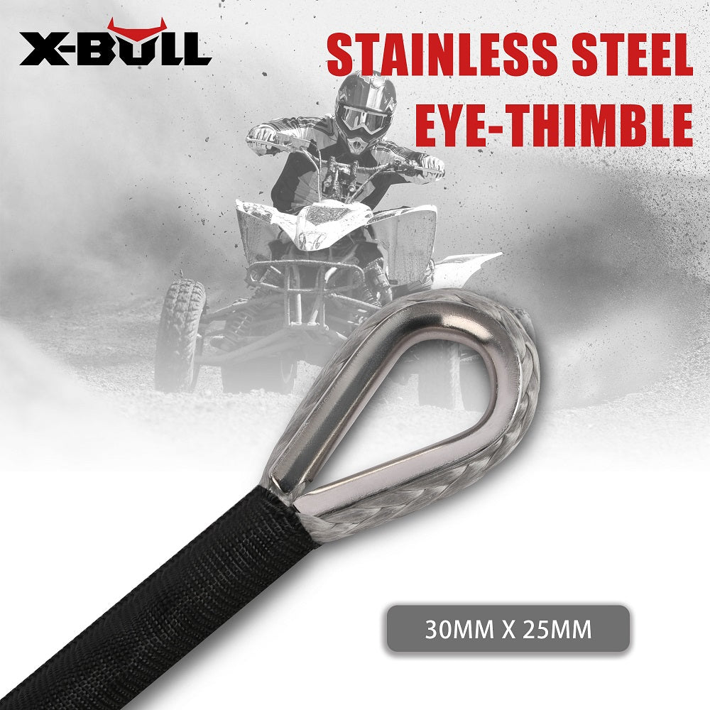 Synthetic Winch Rope 5.5Mm X 13M For Offroad Recovery