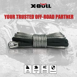 Synthetic Winch Rope 5.5Mm X 13M For Offroad Recovery