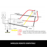 Winch Solenoid Relay Wiring Controller - 500A 12V With 150Ft Wireless Remote