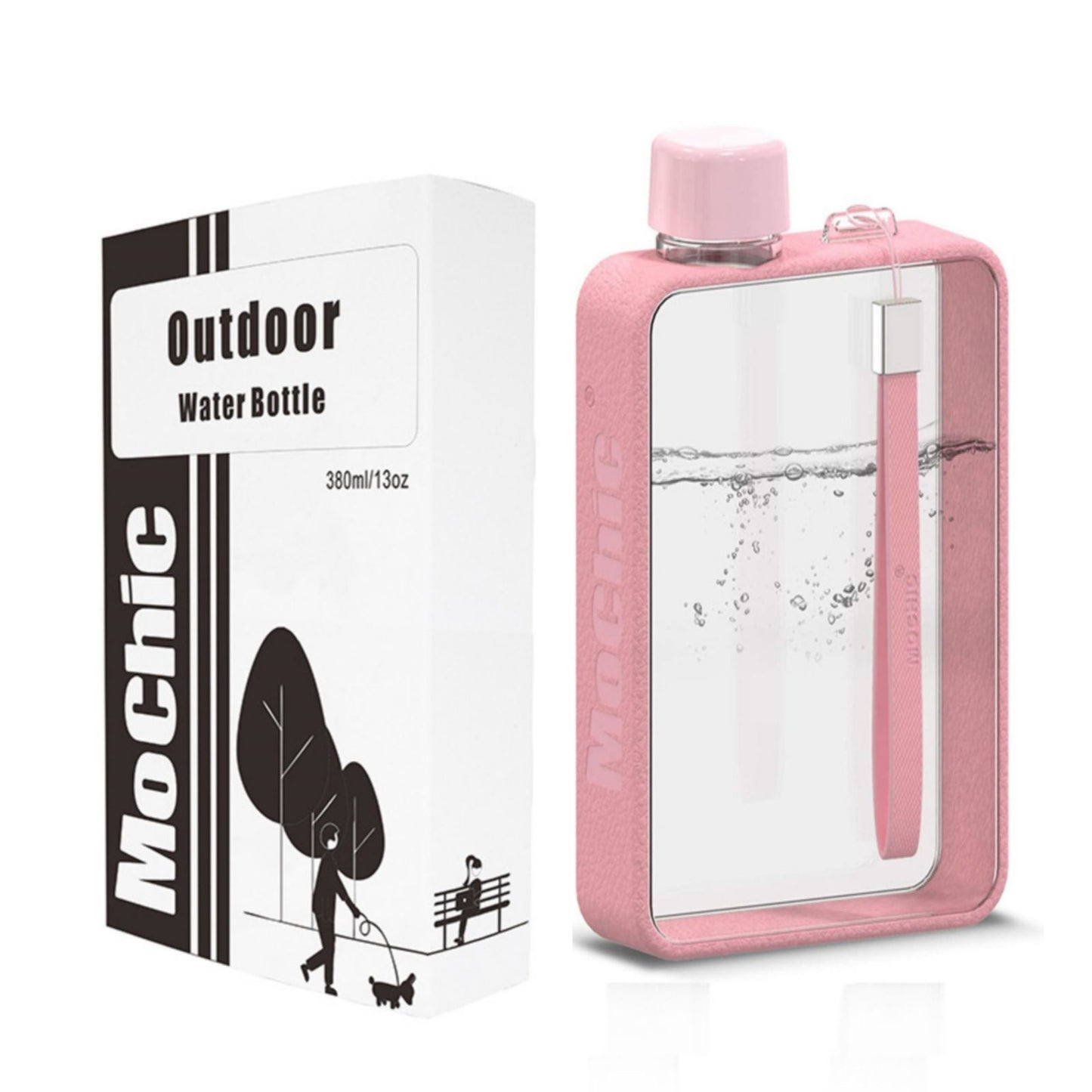 A5 Flat Water Bottle Portable Travel Mug Bpa Free Water Bottle
