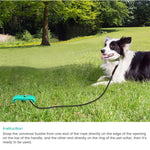 Portable Dog Tie-Out Stick Set Outdoor Interactive Tug Of  War Toy