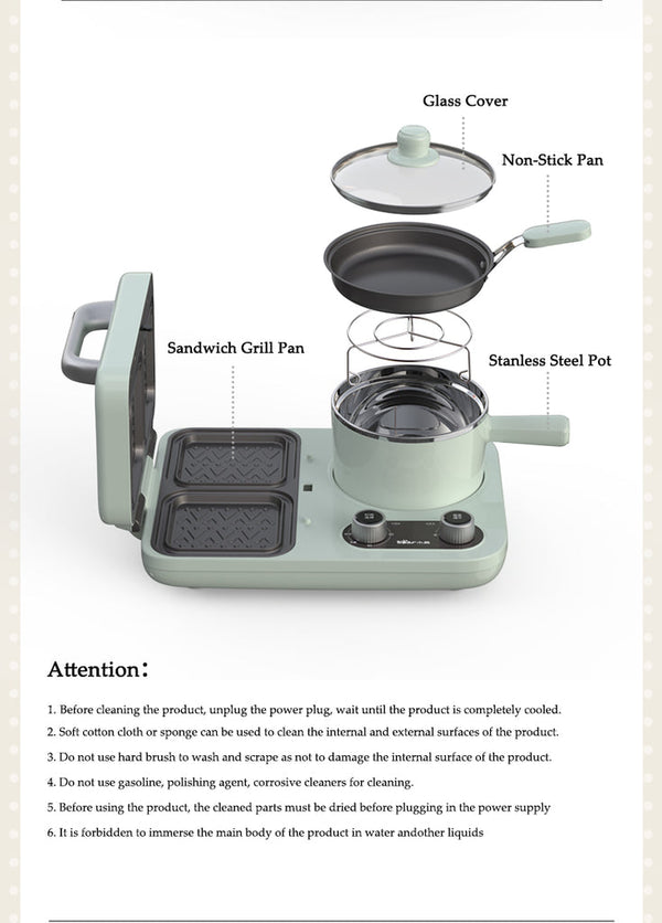  Bear Multifunctional Breakfast Machine