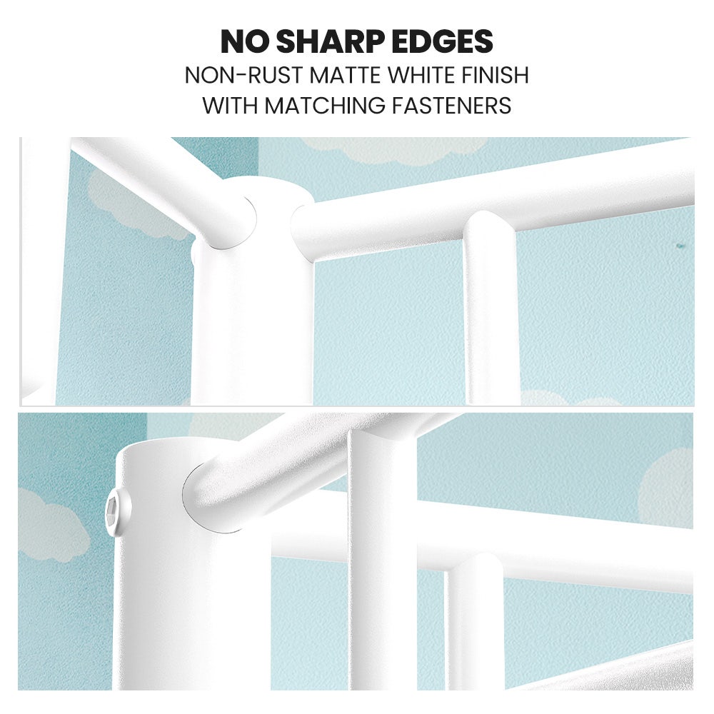 2In1 King Single Metal Bunk Bed Frame With Modular Design Matte - 4