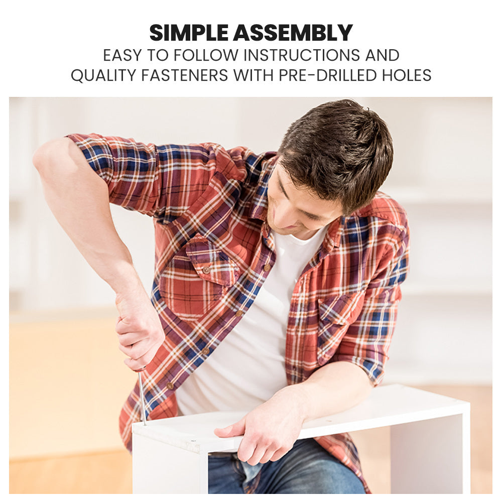 Wooden Single Sofa Bed Frame With Storage Drawers - White Slat