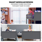 Triple Wooden Single Over Double Bunk Bed Frame For Kids