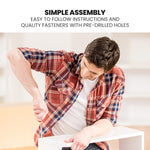 Single Over Double Wooden Bunk Bed Frame Triple Solid Pine 2-In-1