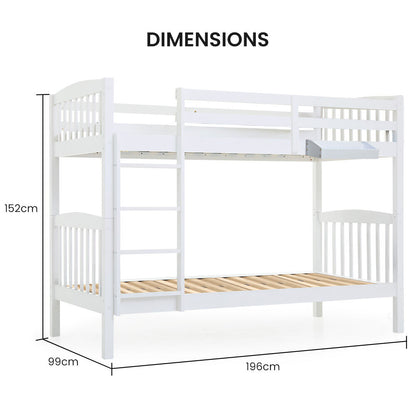 Wooden Kids Bunk Bed Frame With Modular Design That Can Convert To