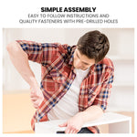 Wooden Kids Single Loft Bed Frame With Pull Out Desk Storage