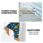 Wooden Kids Single Loft Bed Frame With Pull Out Desk Storage