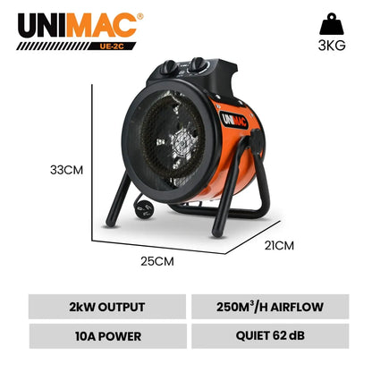 2kW Industrial Fan Heater Workshop Garage | Home & Living