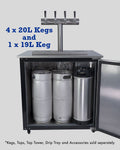 Keg Master Solstice - 6 Keg 12V Kegerator