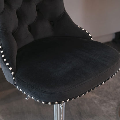 Adjustable Bar Stool Velvet
