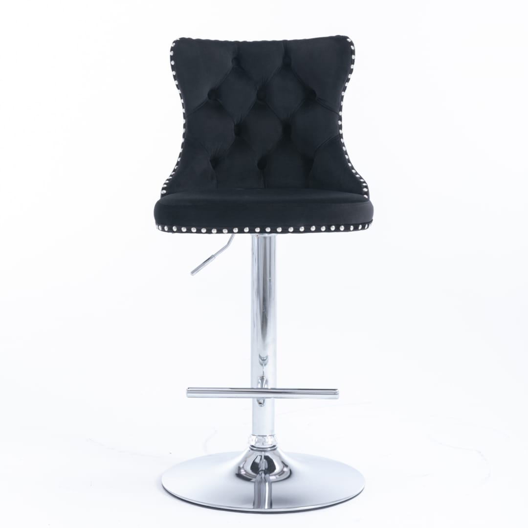 Adjustable Bar Stool Velvet