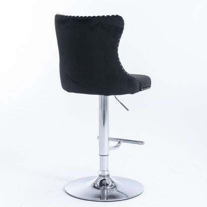 Adjustable Bar Stool Velvet