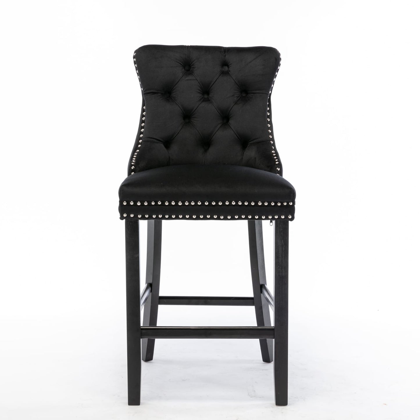 Velvet Bar Stools With Studs