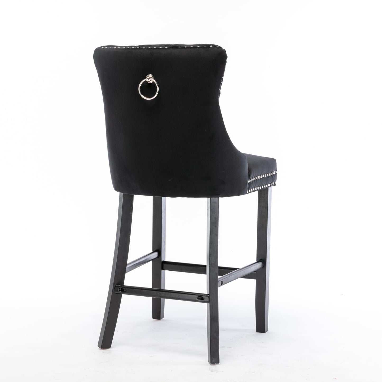 Velvet Bar Stools With Studs