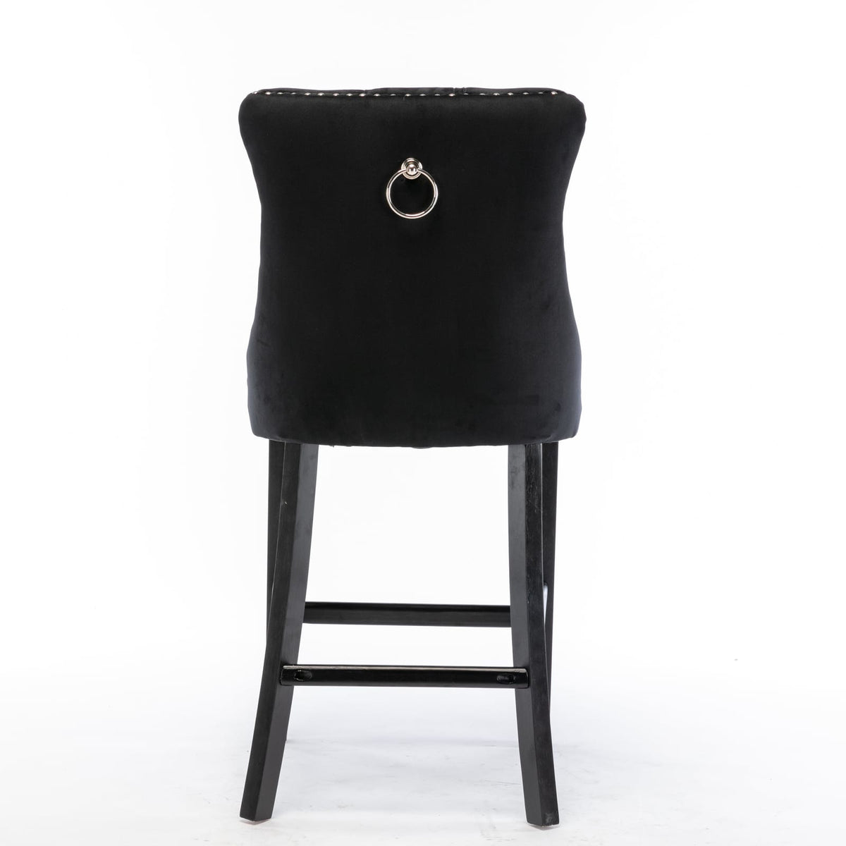 Velvet Bar Stools With Studs