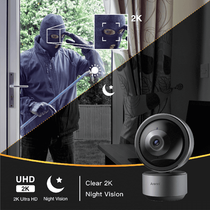 Arenti 2K Indoor Pan & Tilt Security Camera Dome1