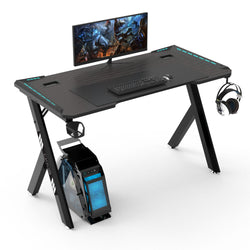 Rgb Gaming Desk Y Shape Black 100Cm
