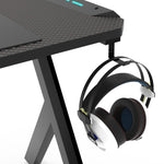 Rgb Gaming Desk Y Shape Black 100Cm