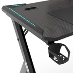 Rgb Gaming Desk Y Shape Black 100Cm
