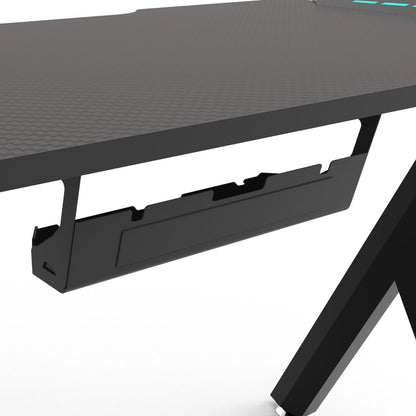 Rgb Gaming Desk Y Shape Black 100Cm