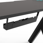 Rgb Gaming Desk Y Shape Black 100Cm