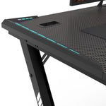 Rgb Gaming Desk Y Shape Black 100Cm