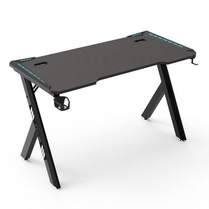 Rgb Gaming Desk Y Shape Black 100Cm
