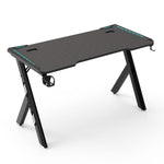Rgb Gaming Desk Y Shape Black 100Cm