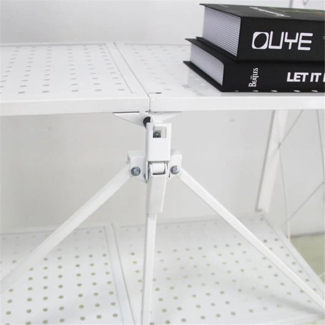 Foldable Storage Shelf 3 Tier (White)