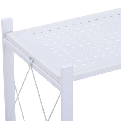 Foldable Storage Shelf 3 Tier (White)