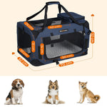 FEANDREA Dog Kennel Transport Box Folding Fabric Pet Carrier 70cm