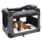 FEANDREA Dog Kennel Transport Box Folding Fabric Pet Carrier 70cm