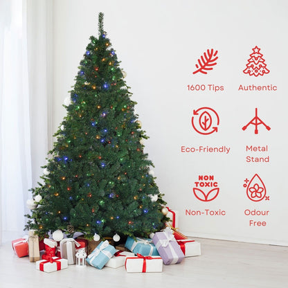 2.4M Christmas Tree With 4 Colour Led
