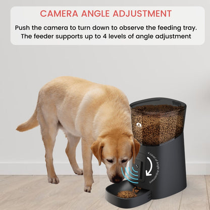 Smart Pet Feeder With Camera - Black -